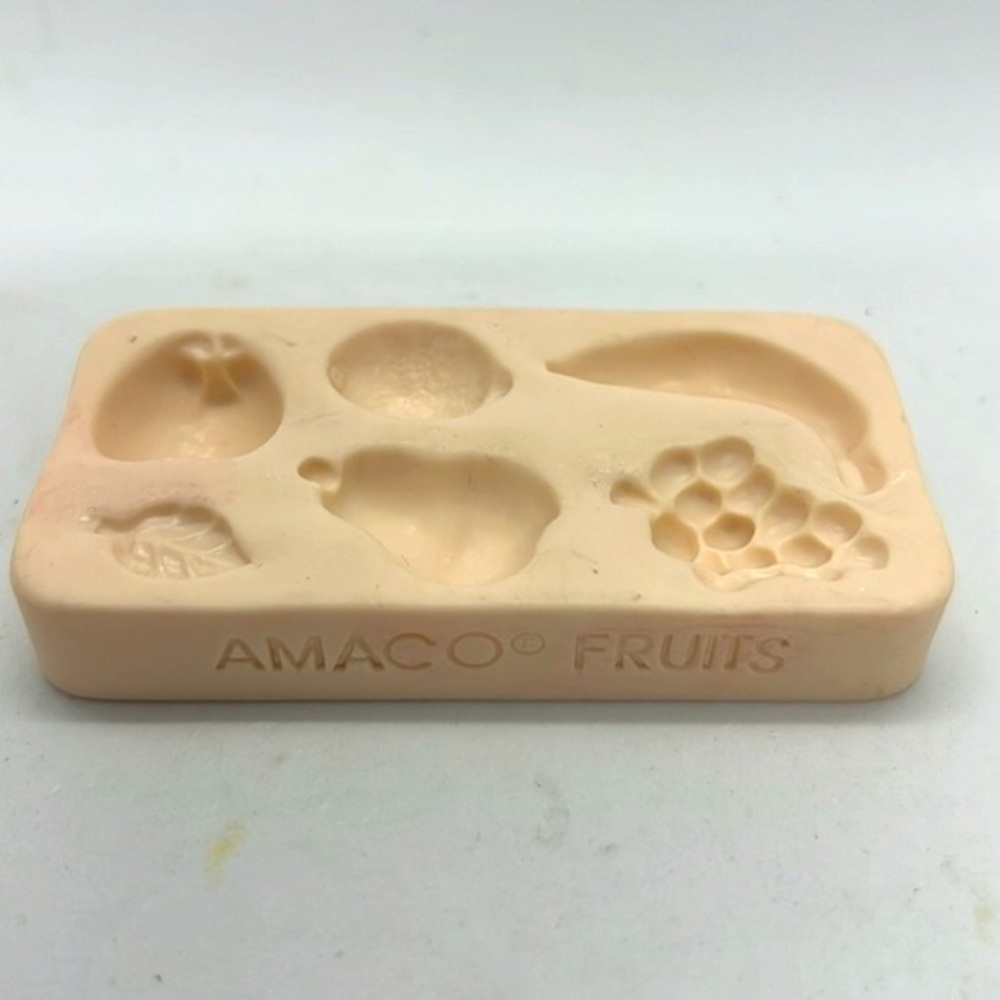 Amaco Fruits Push Mold for Polymer Clay Art